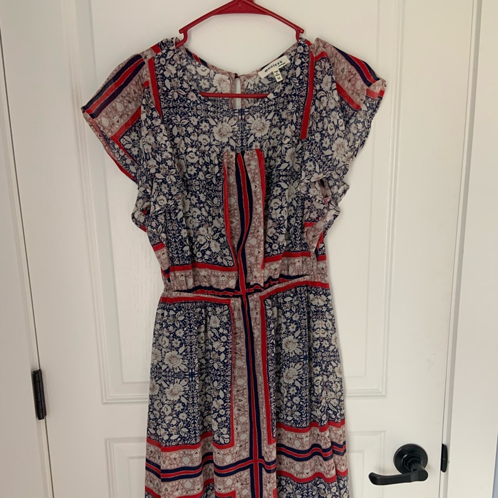 Monteau mid length summer dress SZ M. Great condition